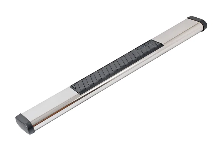 DZ16103 – DEE ZEE Running Board, Chrome Stainless Steel Unlighted 6 Inch Wide With Plastic Molded Step Pad Requires R...